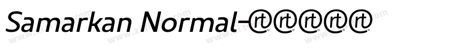 Samarkan Normal字体转换